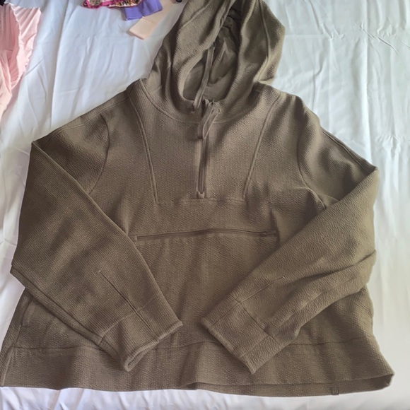 Textured Half Zip Hoodie - Picture 1 of 6